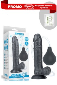 Promo 9inch Squirt Extreme Dildo - Black LVTOY00522